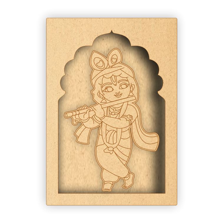 MDF Jharokha Box - Bal Krishna
