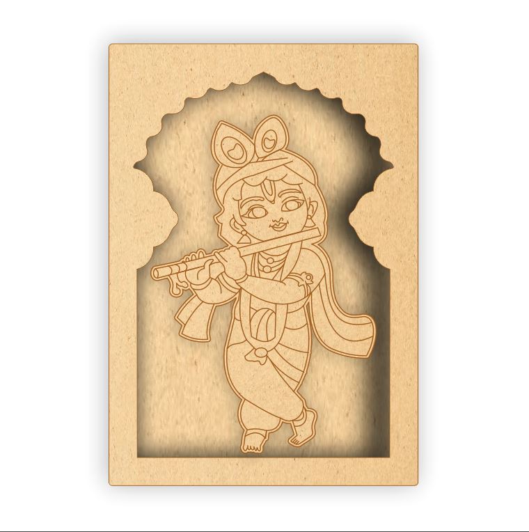 MDF Jharokha Box - Bal Krishna