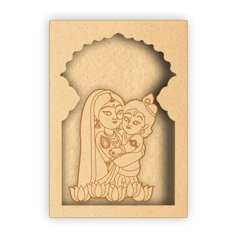 MDF Jharokha Box - Maa Yashoda & Bal Krishna