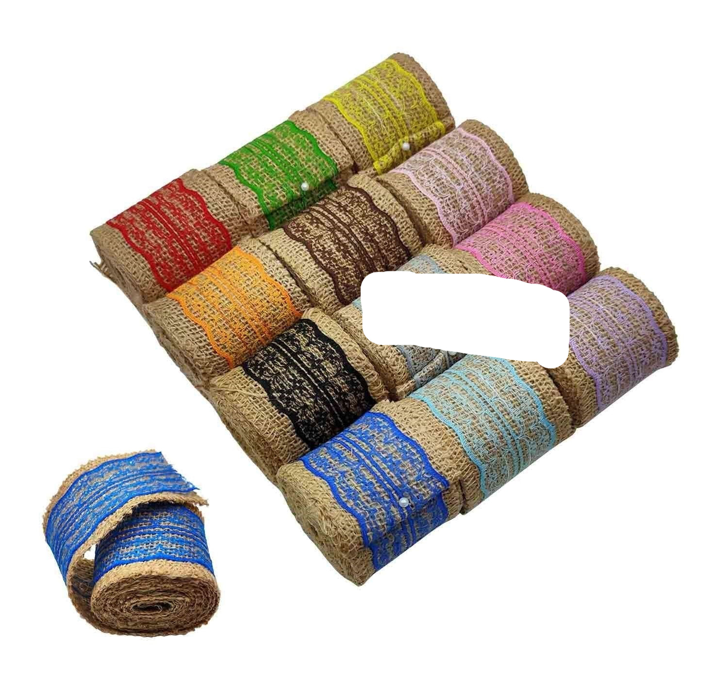 Jute Lace 2m, 12pcs Set