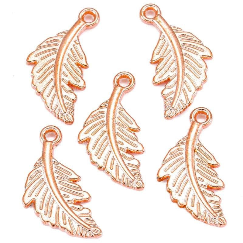 Feather Pendants 19x10mm
