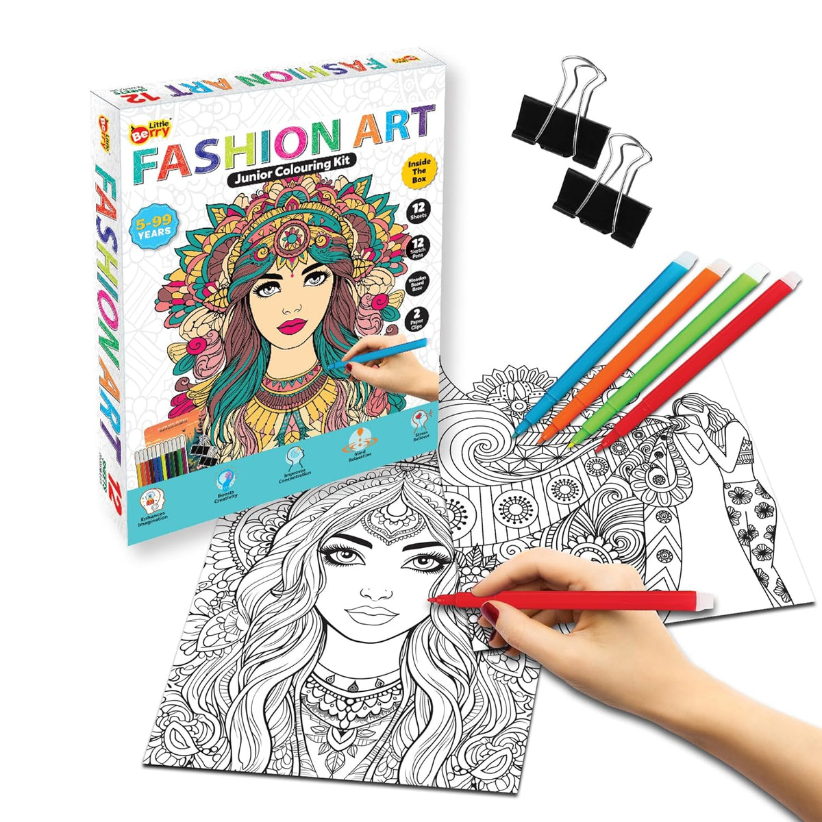 Little Berry DIY Fashon Mandala Art Kit