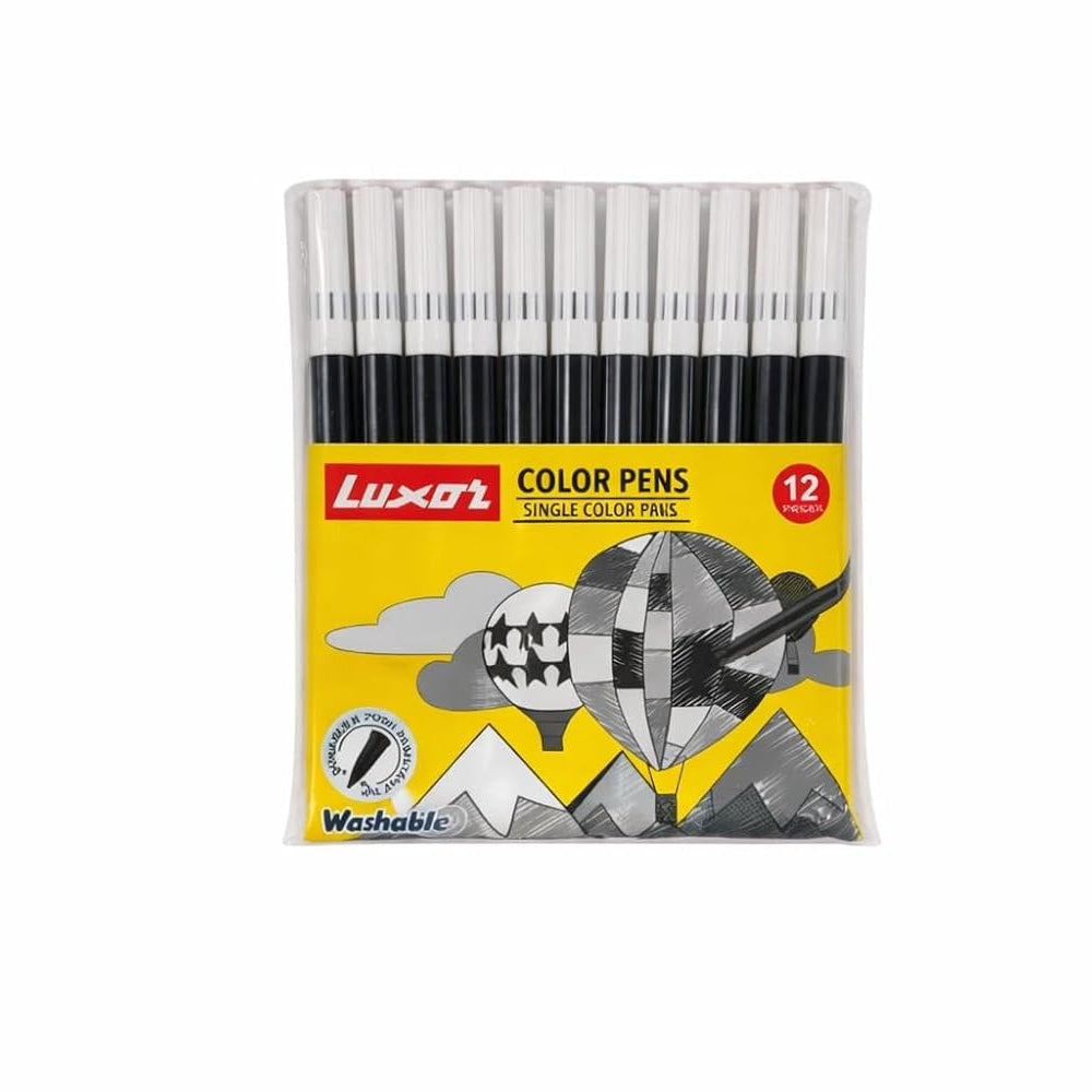 Luxor Black Sketch Pens