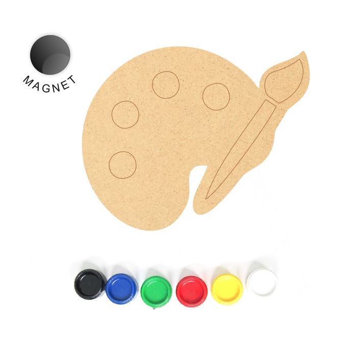 DIY MDF Fridge Magnet - Colour Palette