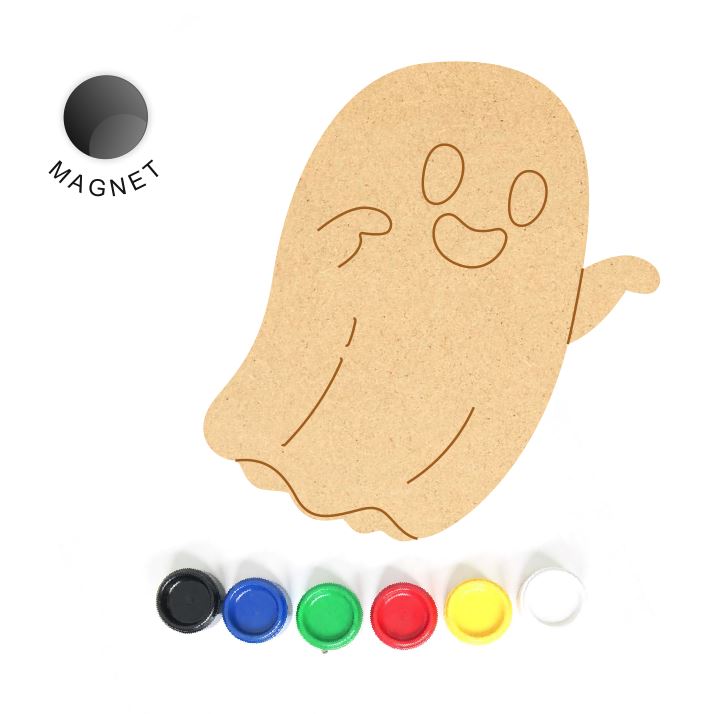 DIY MDF Fridge Magnet - Ghost 2