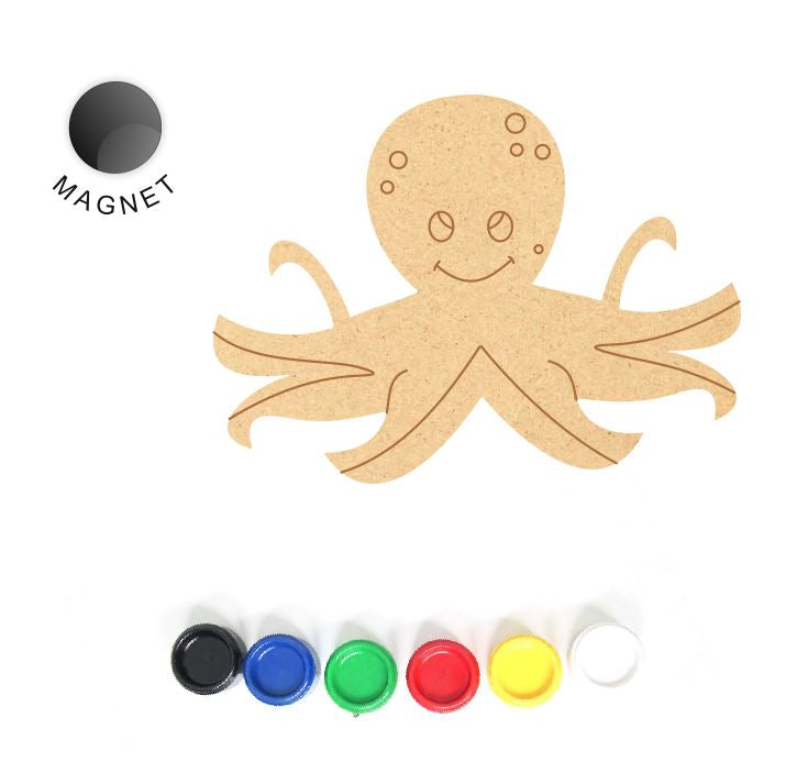 DIY MDF Fridge Magnet - Octopus