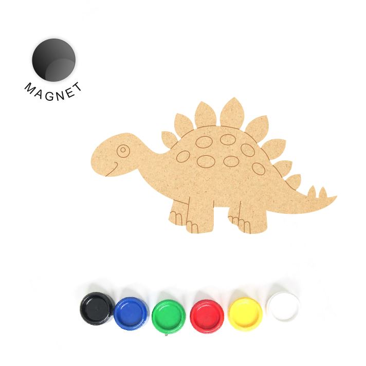 DIY MDF Fridge Magnet - Dinosaur 2