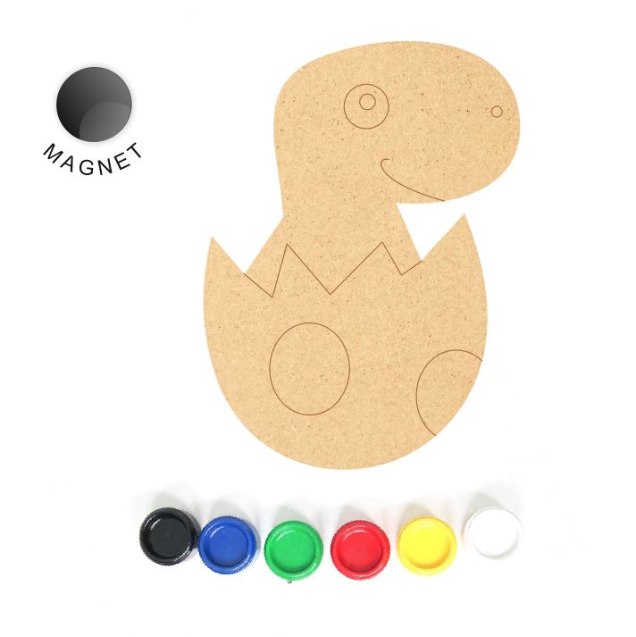DIY MDF Fridge Magnet - Dinosaur 3