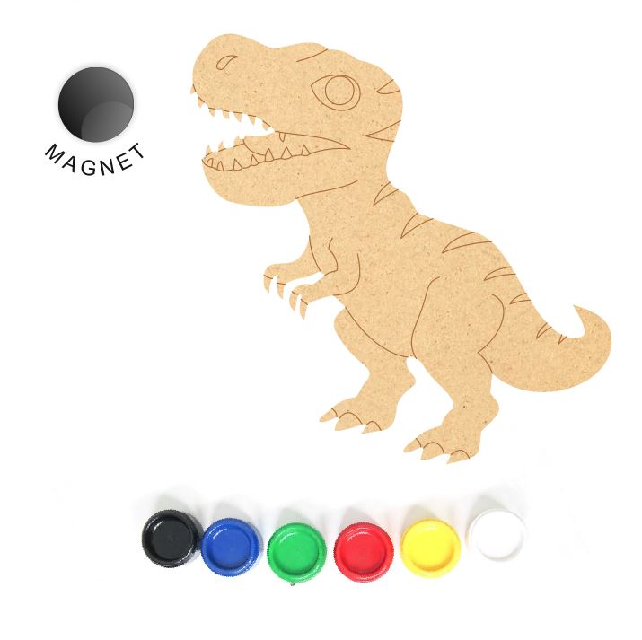 DIY MDF Fridge Magnet - Dinosaur 5