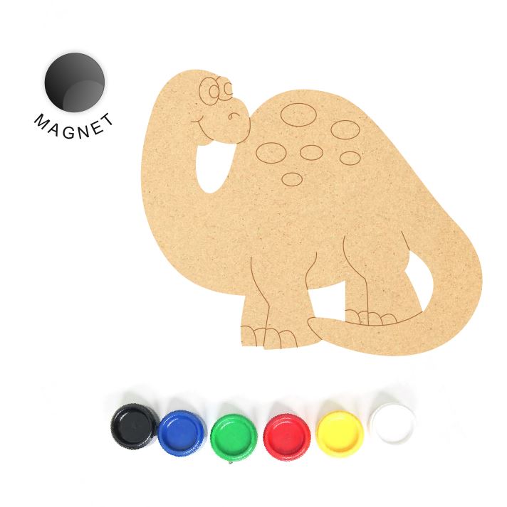 DIY MDF Fridge Magnet - Dinosaur 6