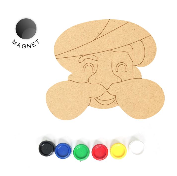 DIY MDF Fridge Magnet - Turban 2