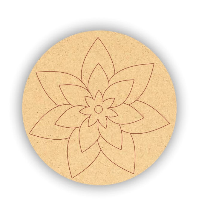 Pre Marked Mdf Mandala Art 28
