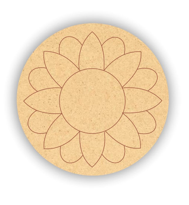 Pre Marked Mdf Mandala Art 32