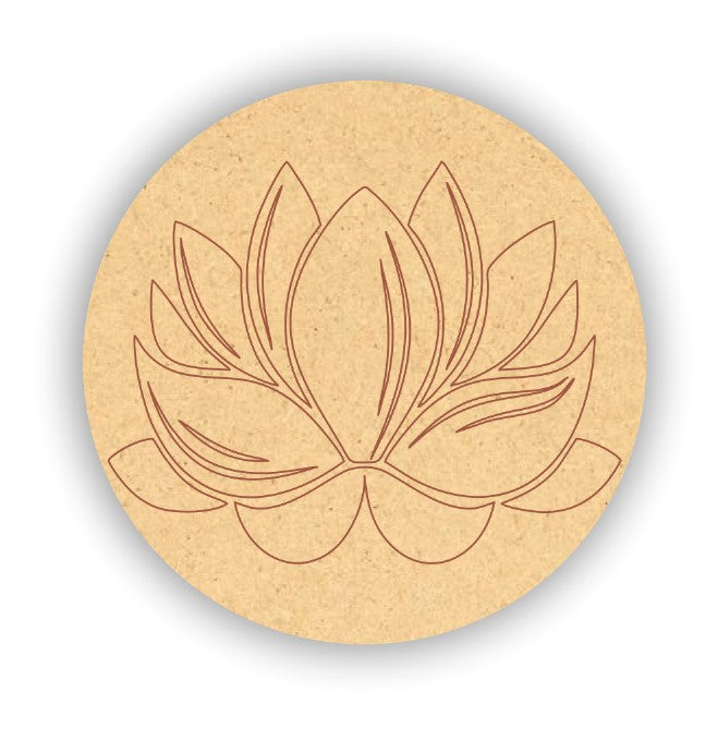 Pre Marked Mdf Lotus Art 3