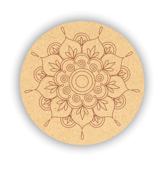 Pre Marked Mdf Mandala Art 46
