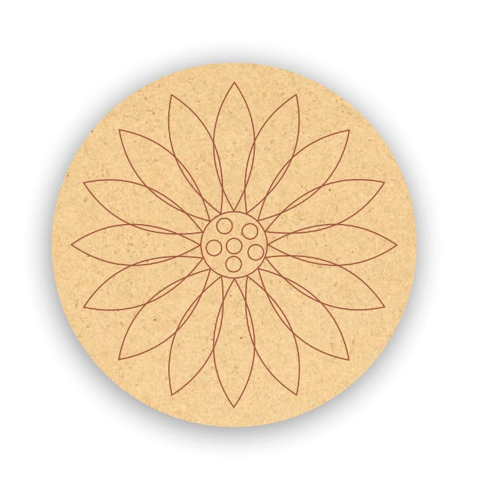 Pre Marked Mdf Mandala Art 49