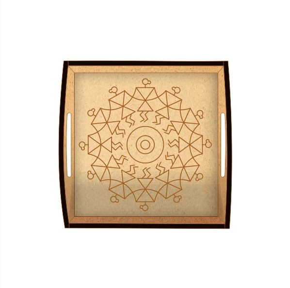 DIY MDF Tray - Warli Art