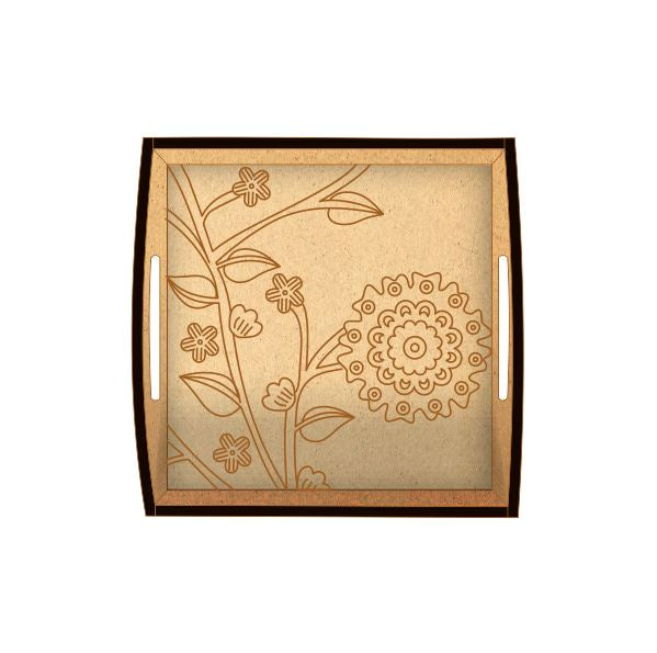 DIY MDF Tray - Flower
