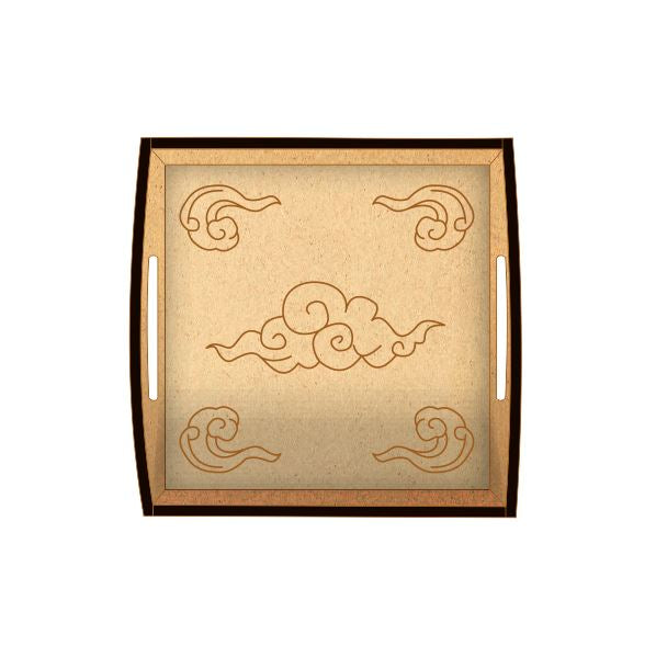 DIY MDF Tray - Japanese Cloud