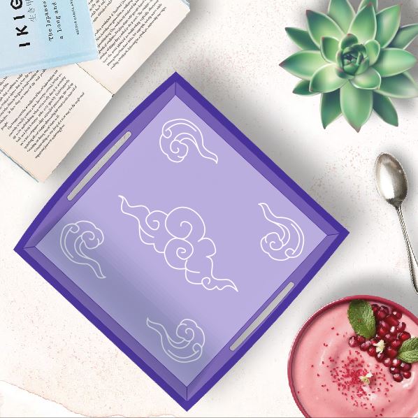 DIY MDF Tray - Japanese Cloud