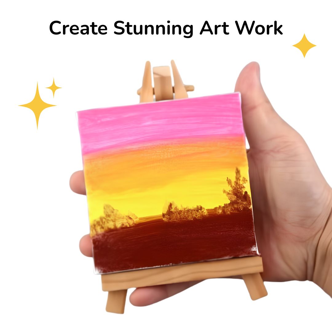 Mini Canvas with Easel Stand
