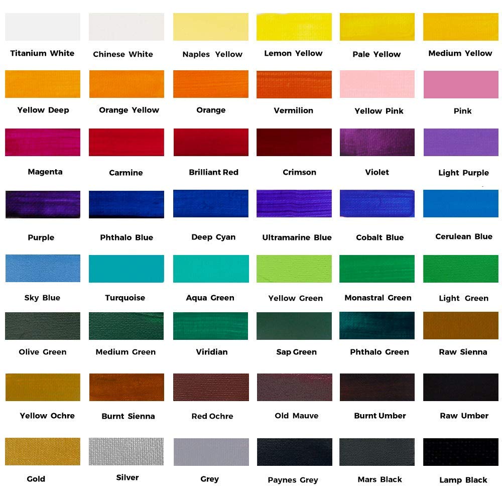 Mont Marte Acrylic Paints 48 X36 ml