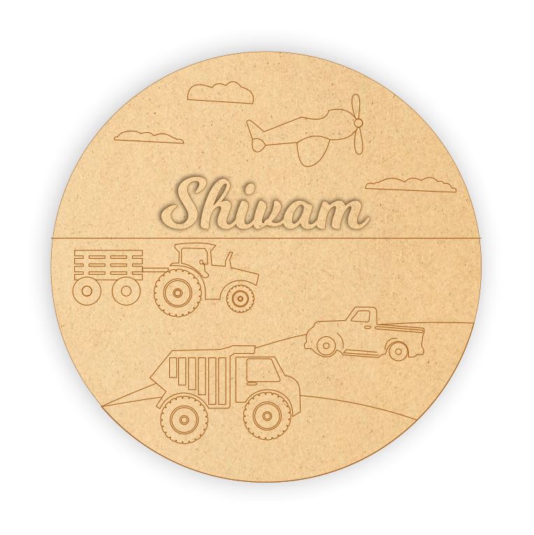 Kids Name Plate - Farm Life