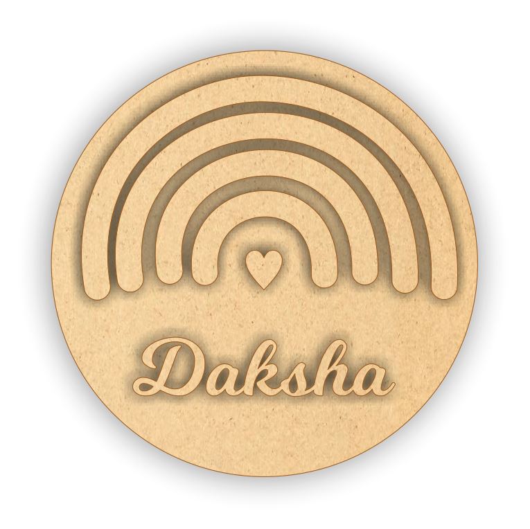 Kids Name Plate - Rainbow