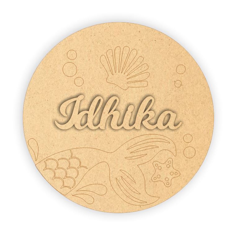 Kids Name Plate - Mermaid