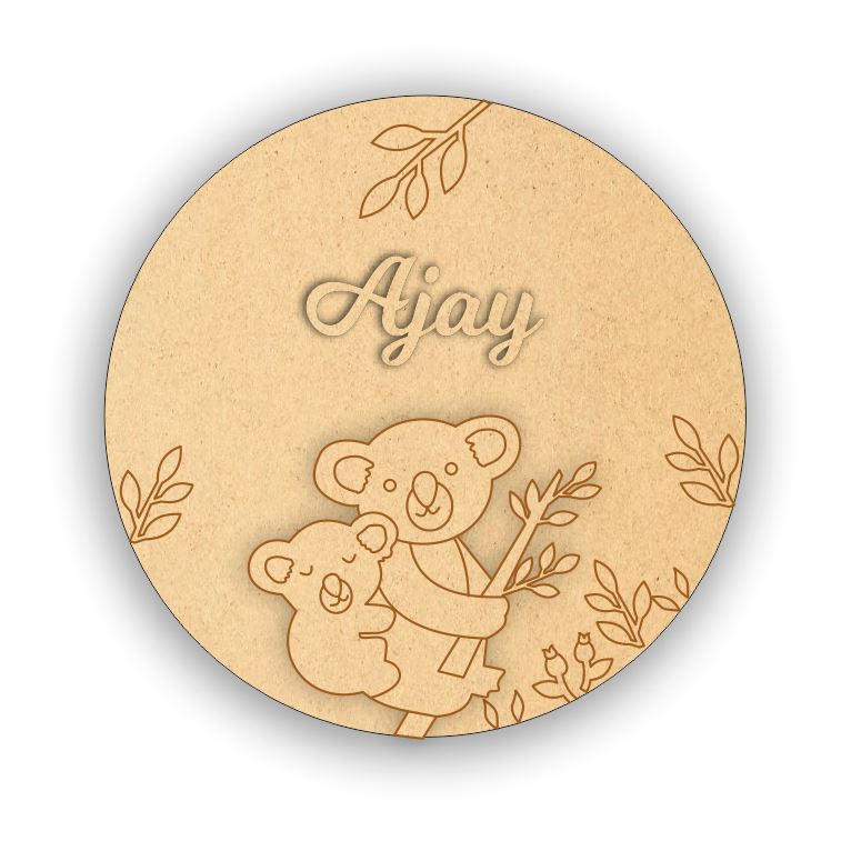 Kids Name Plate - Koala