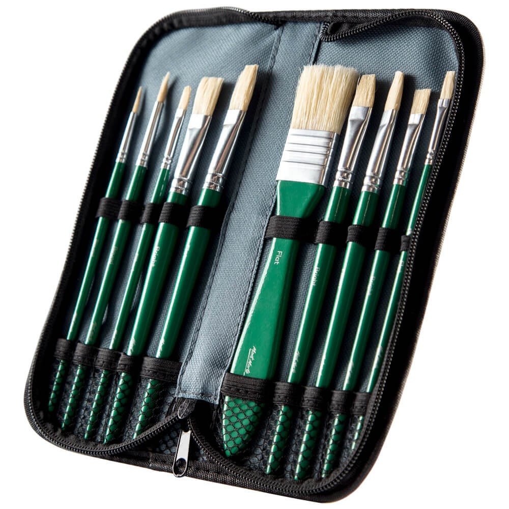 Mont Marte Brush Set in Wallet 11Pc - Oil