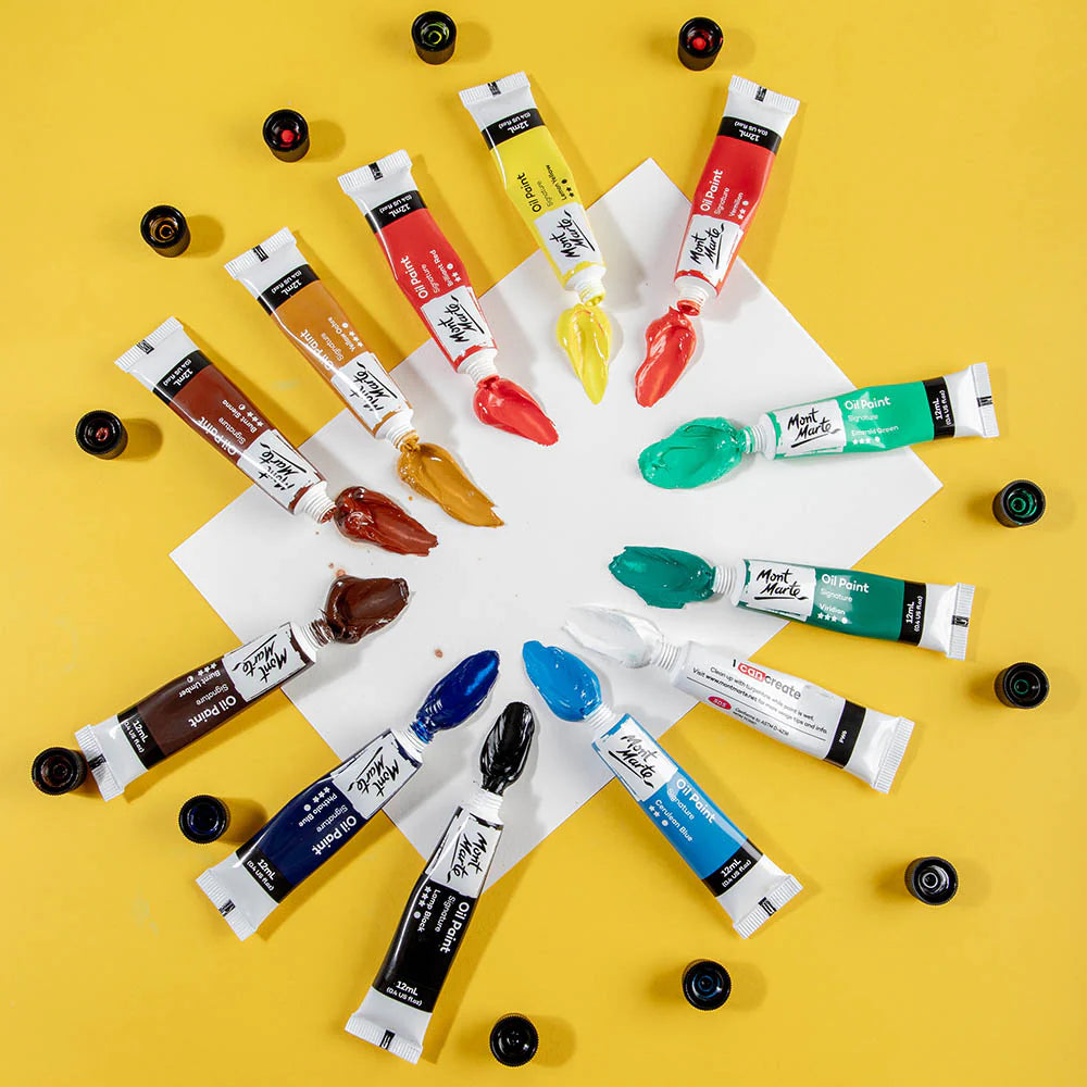 Mont Marte Oil Paints Signature 12pc x 12ml