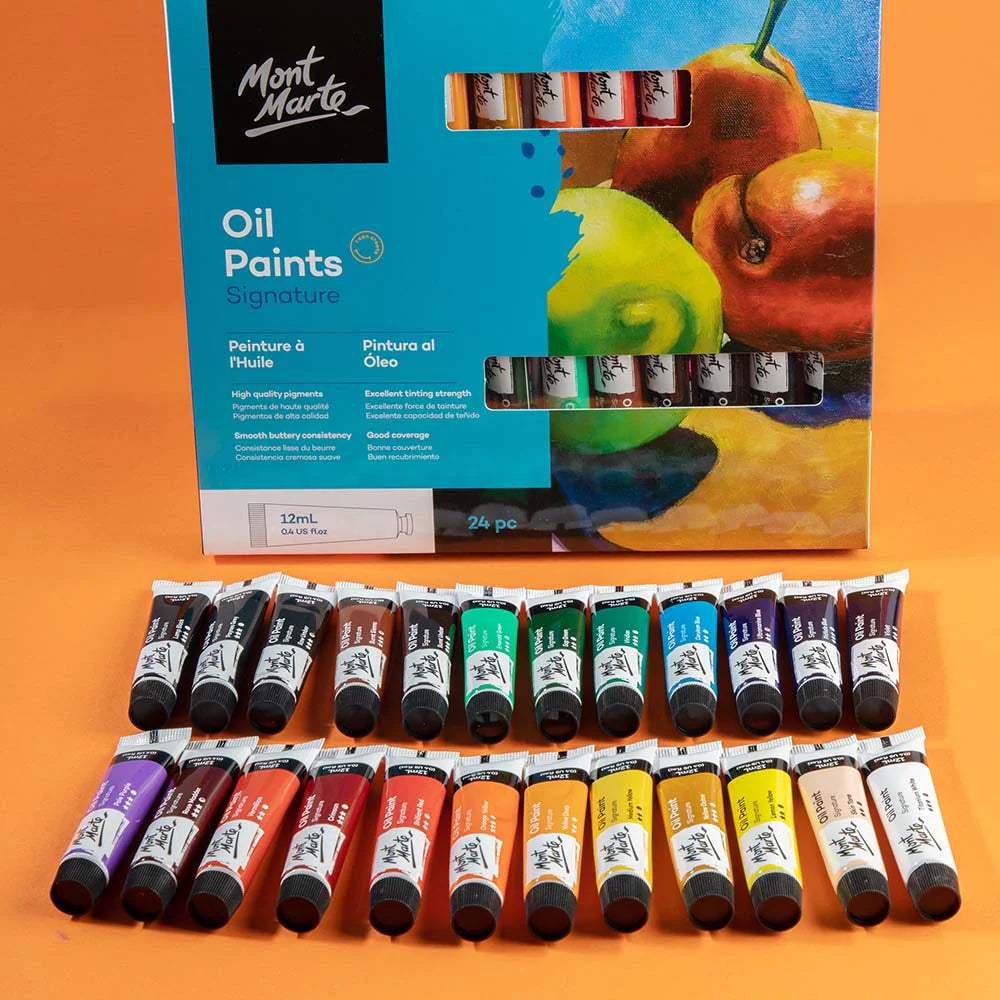 Mont Marte Oil Paints Signature 24pc X 12ml