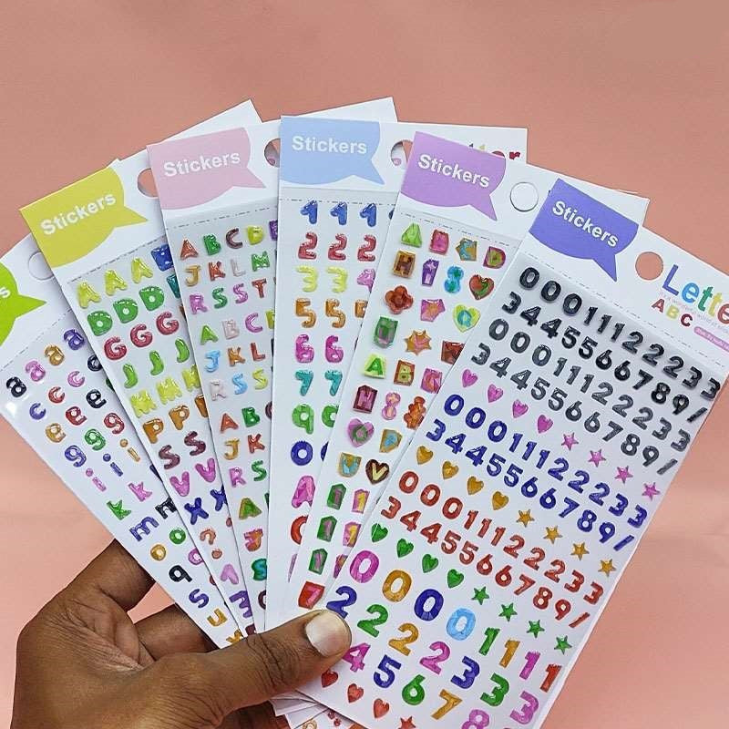 Alphabets & Number Sticker