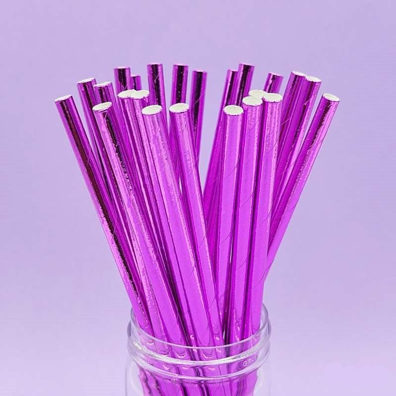 Paper Straw Foiled Opaque