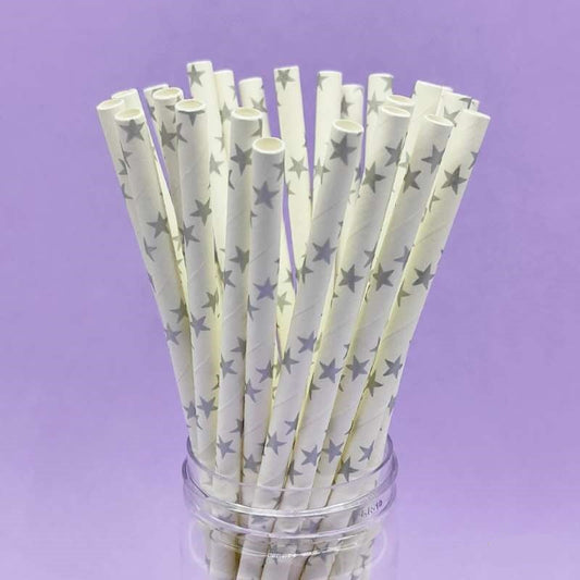 Paper Straw Plain Star