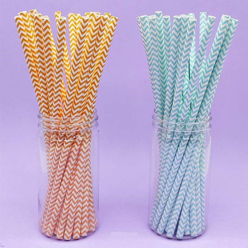 Paper Straw Plain ZigZag