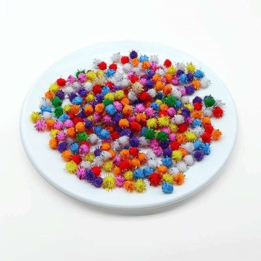 Pompom Balls Glitter 500pcs
