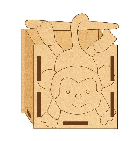 MDF Pen Stand Monkey