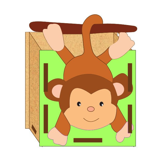 MDF Pen Stand Monkey