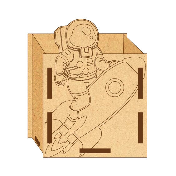 MDF Pen Stand Astronaut
