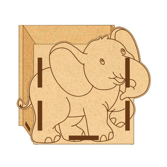 MDF Pen Stand Baby Elephant