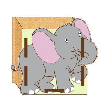 MDF Pen Stand Baby Elephant
