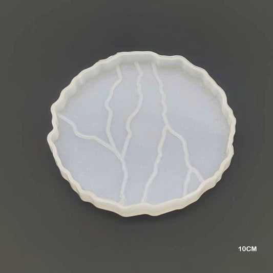 Agate Round Crack Coaster Silicon Mould