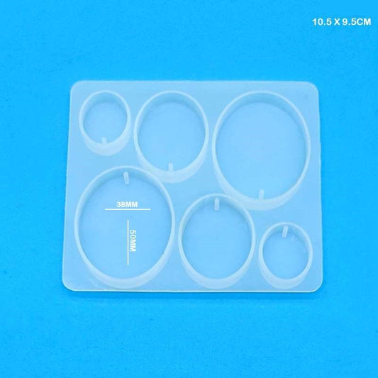 Oval Earrings & pendants Silicon Mould
