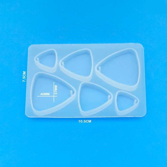 Earrings & Pendants Triangular Silicon Mould