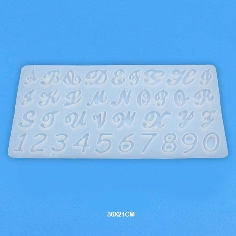 Alphabets & Numbers Silicon Mould