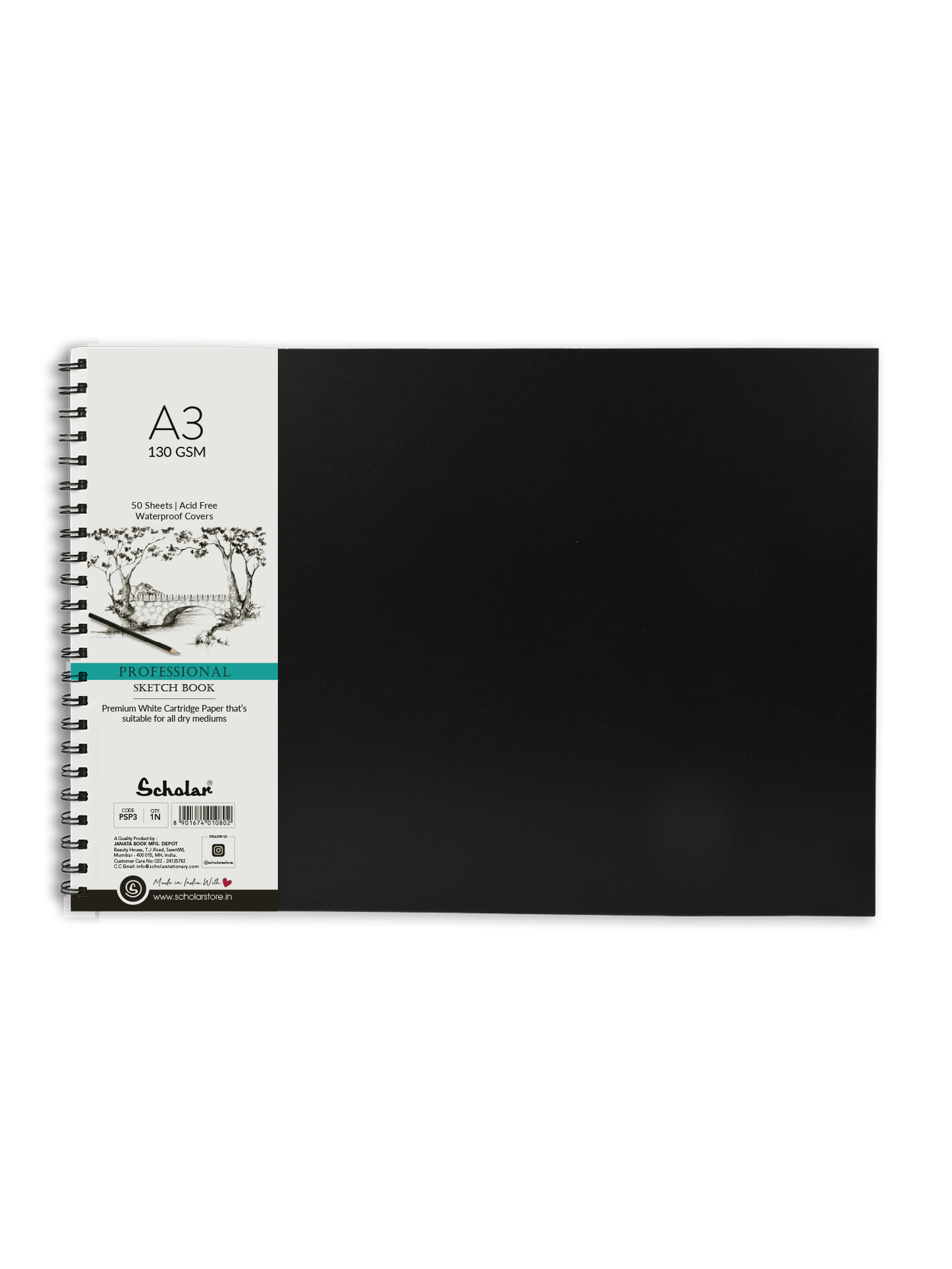Scholar Professional Sketch Book, 130gsm