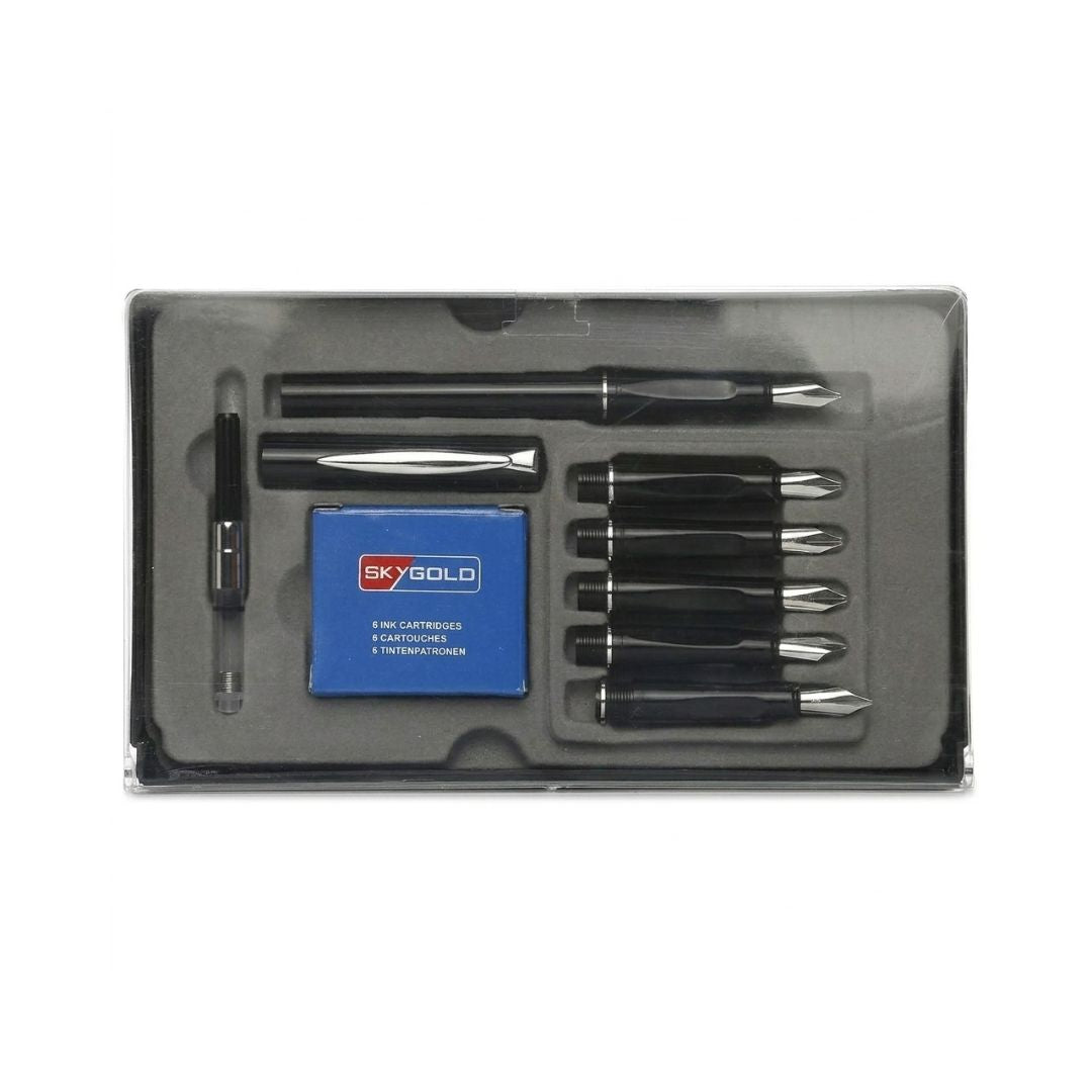 SKYGOOD Calligraphy Set - 6 Nibs and 6 Ink Cartridges