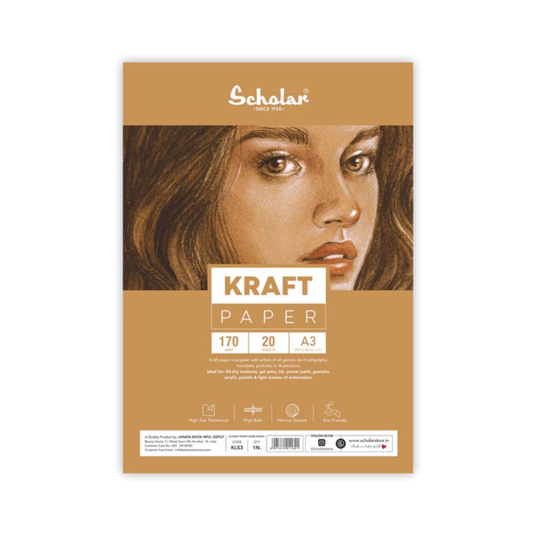 Scholar 170 Gsm Kraft Paper - Loose Sheets
